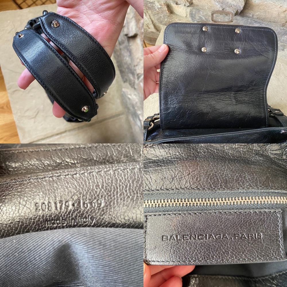 SOLD Balenciaga Cherche Stingray Chain Leather Bag - Picture 8 of 11